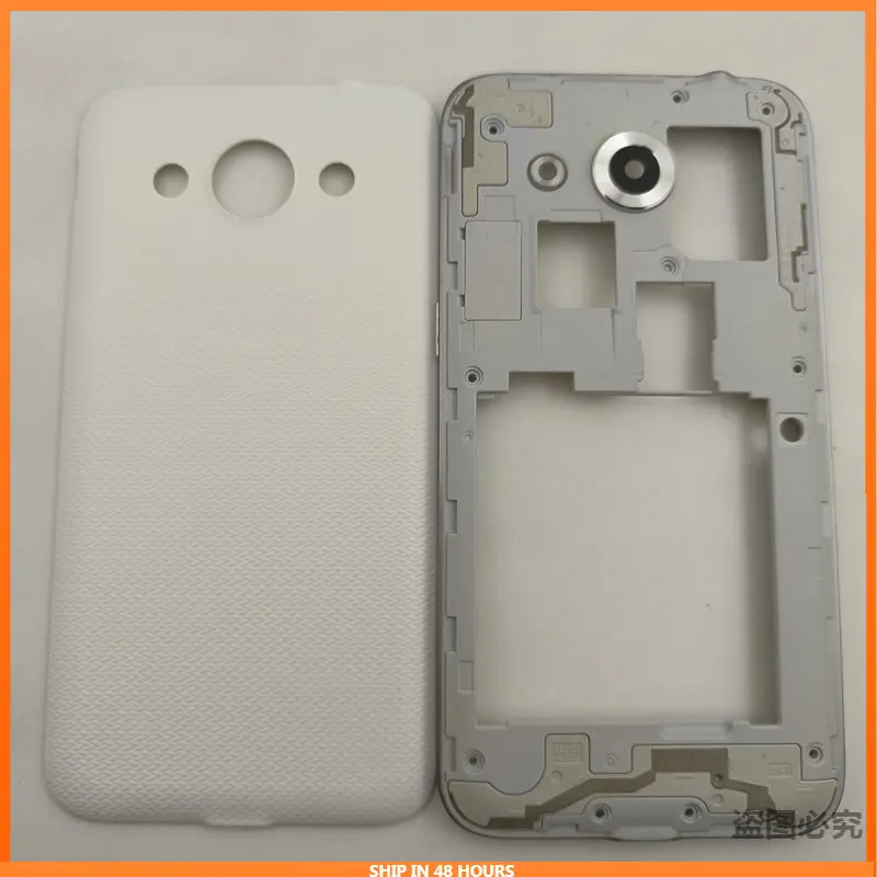 Полный корпус для Samsung Galaxy core Max SM-G5108Q G5108 корпус средняя рамка + крышка аккумулятора запасные части