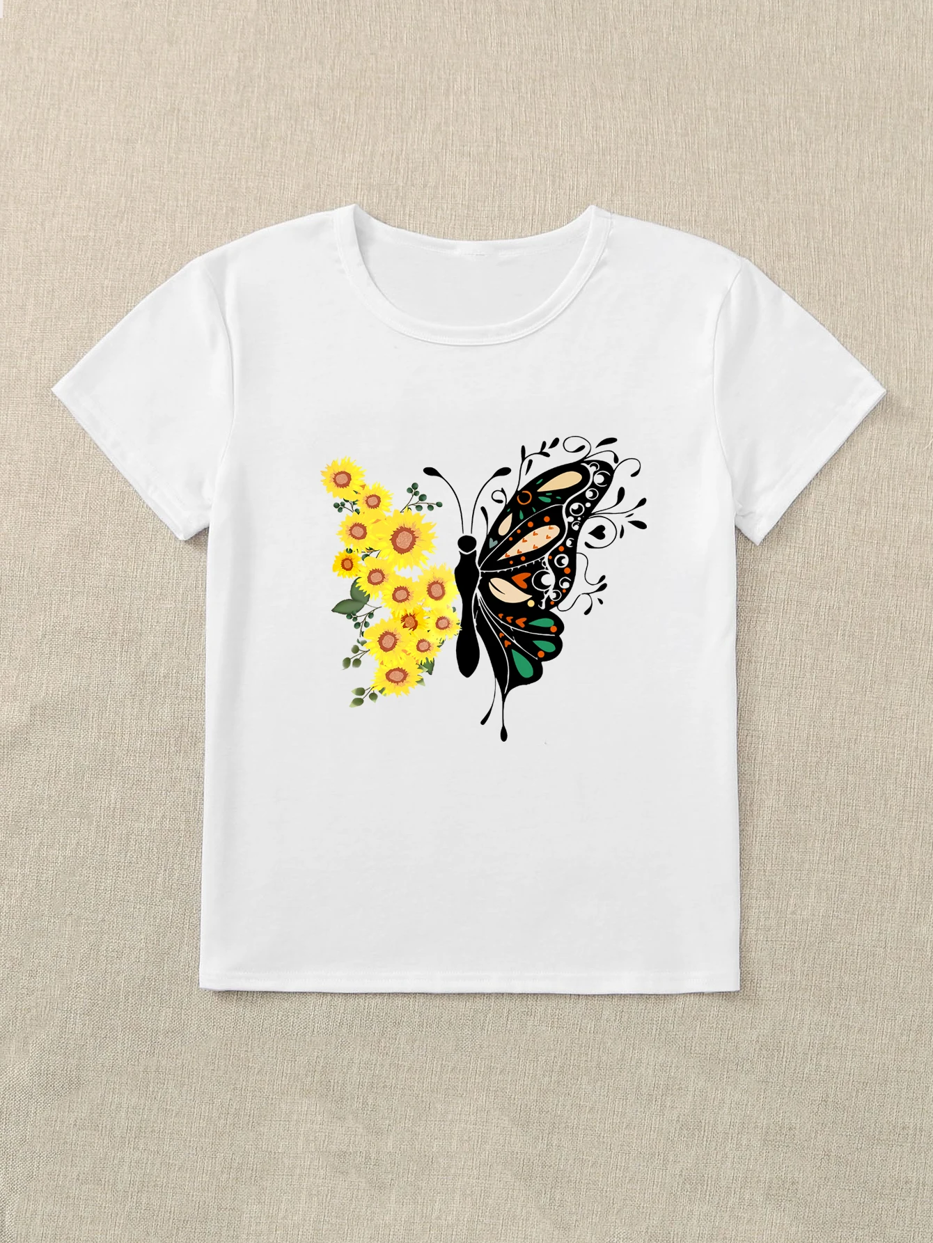 

Butterfly Blouses Couples T-shirt Ladies Encanto White Top Sexy Goth Clothes for Women Grunge Y2k Accessories Bad Bunny Tshirt