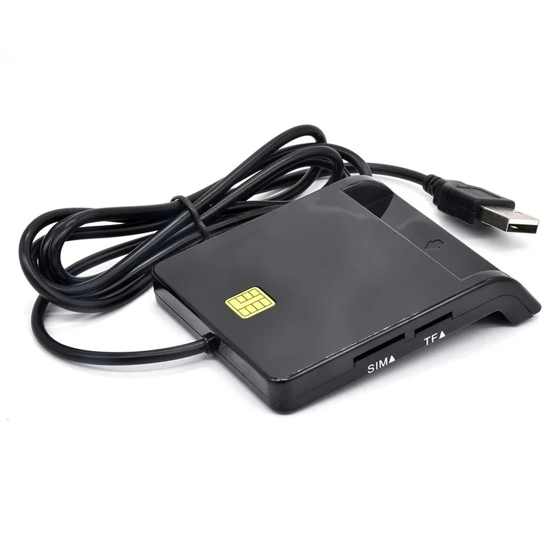USB Smart Card Reader Memory ID Bank EMV Electronics DNIE Dni Citizen Sim Connector Adapter Suitable for Computer Accessories