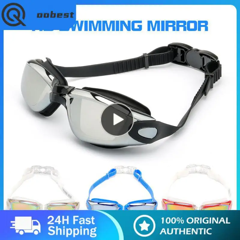 

Swimming Goggles Adult HD Waterproof Anti-fog Large Frame Swimming Glasses Diving Accessories UV Protection Outdoor Indoor Pool
