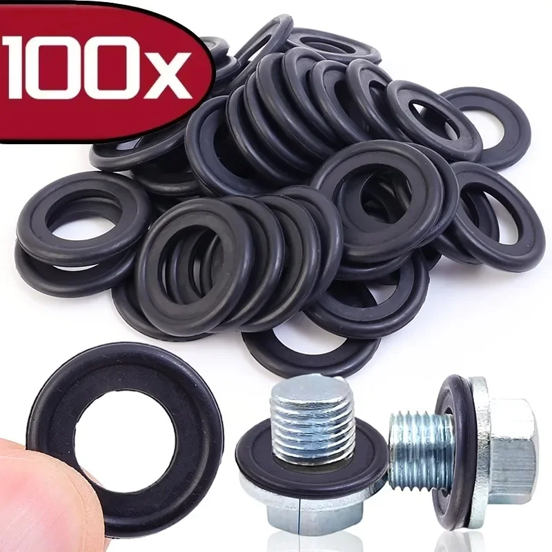Автомобильный сливной винт масляного поддона резиновая прокладка M12/M14 пробки
