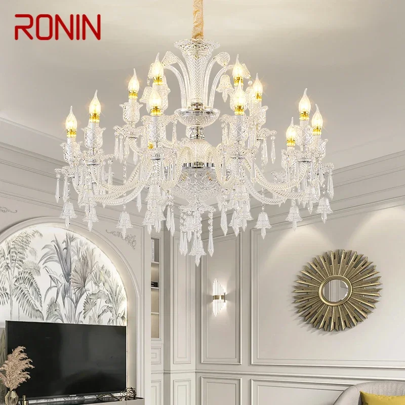 RONIN современный роскошный хрустальный подвесной светильник европейская
