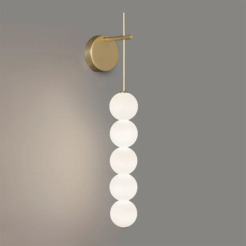 

Postmodern Wall Lamp Gold Glass Ball Wall Lamps For Living Room Bedroom Nordic Home Decor Bedside Wall Light Bathroom Fixtures