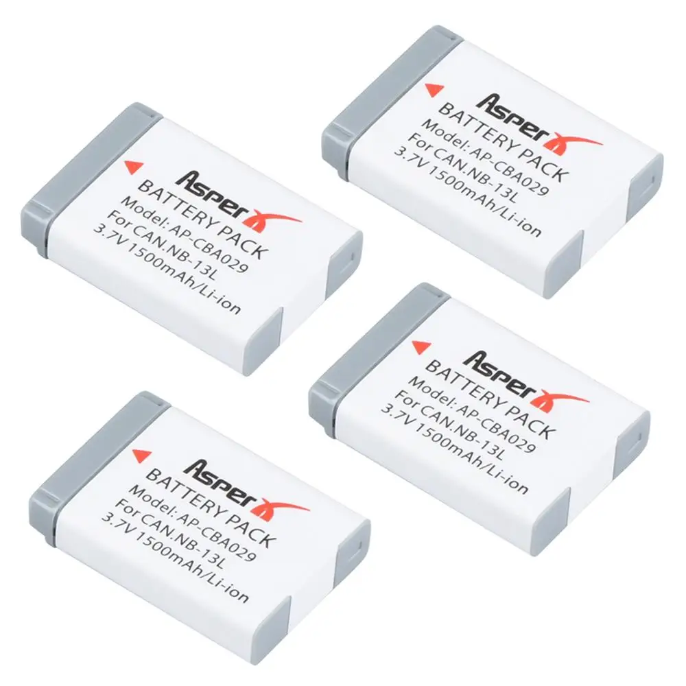 Аккумулятор литий-ионный для Canon PowerShot G5X G7X G9X G7 X Mark II G9 X,SX620 SX720 SX730 HS, 4 шт., 1500 мАч