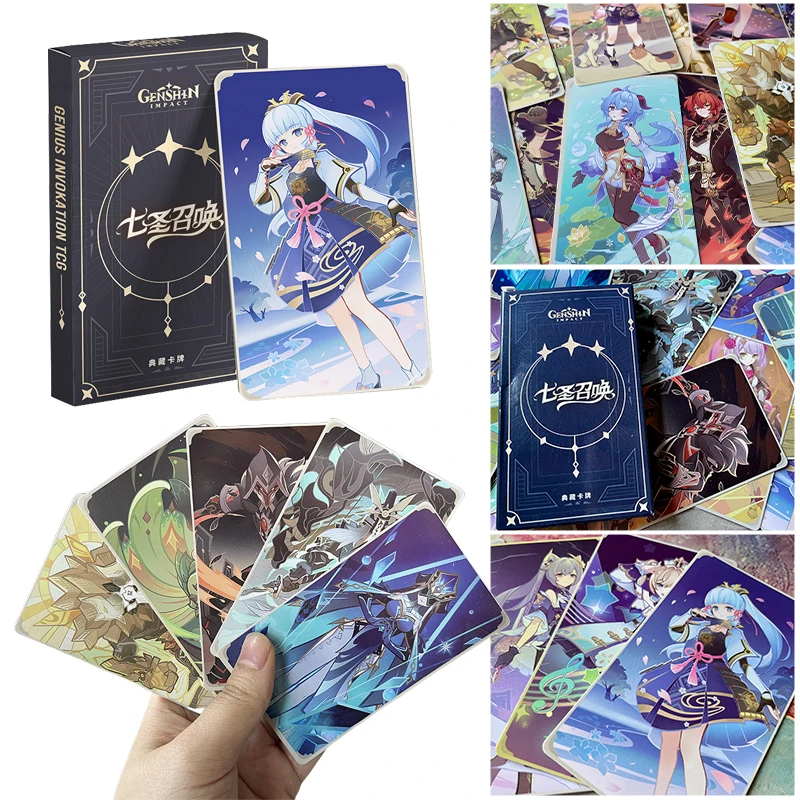 

Genshin Impact Tarot Card Genius Invokation TCG Карта Таро игра мультяшный персонаж коллекция карт реквизит для косплея