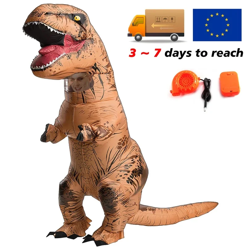 Надувной костюм динозавра Тираннозавра Ти-Рекс 11T-rex для детей и взрослых, для ролевых игр, Хэллоуина, маскарада, вечеринки (art.: 3920dc105c5fa) - 3920dc105c5fa