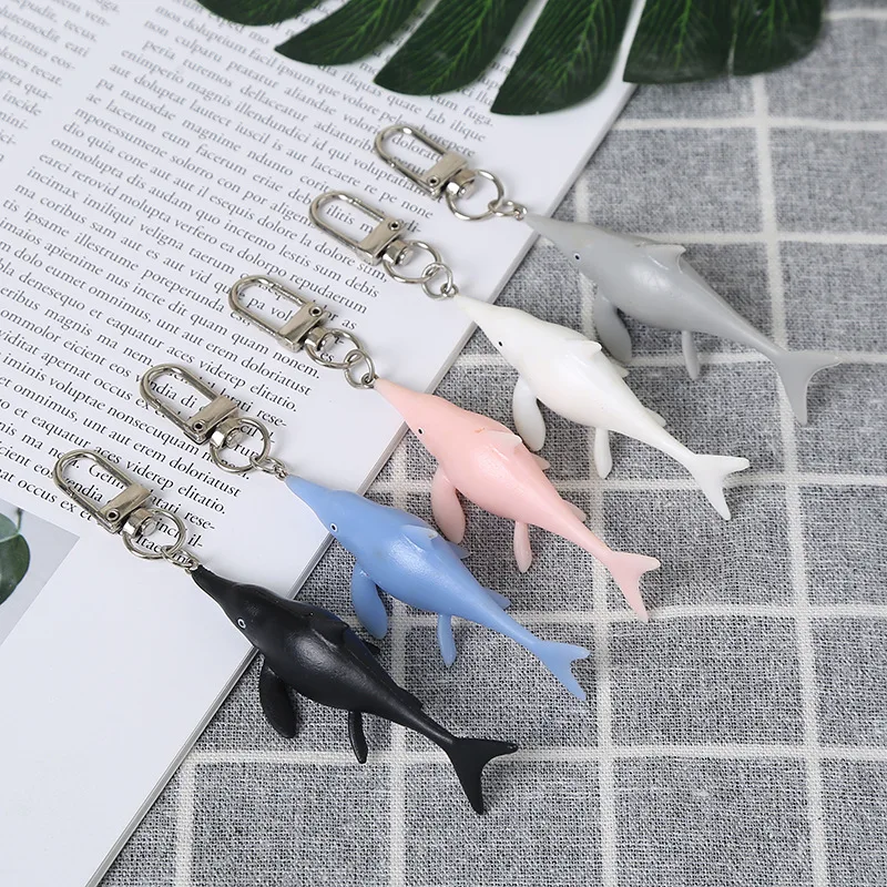 

Cute Dolphin Funny Little Animals Key Chains, Silver Color, Women Jewelry Man Accessory Pendant Fashion