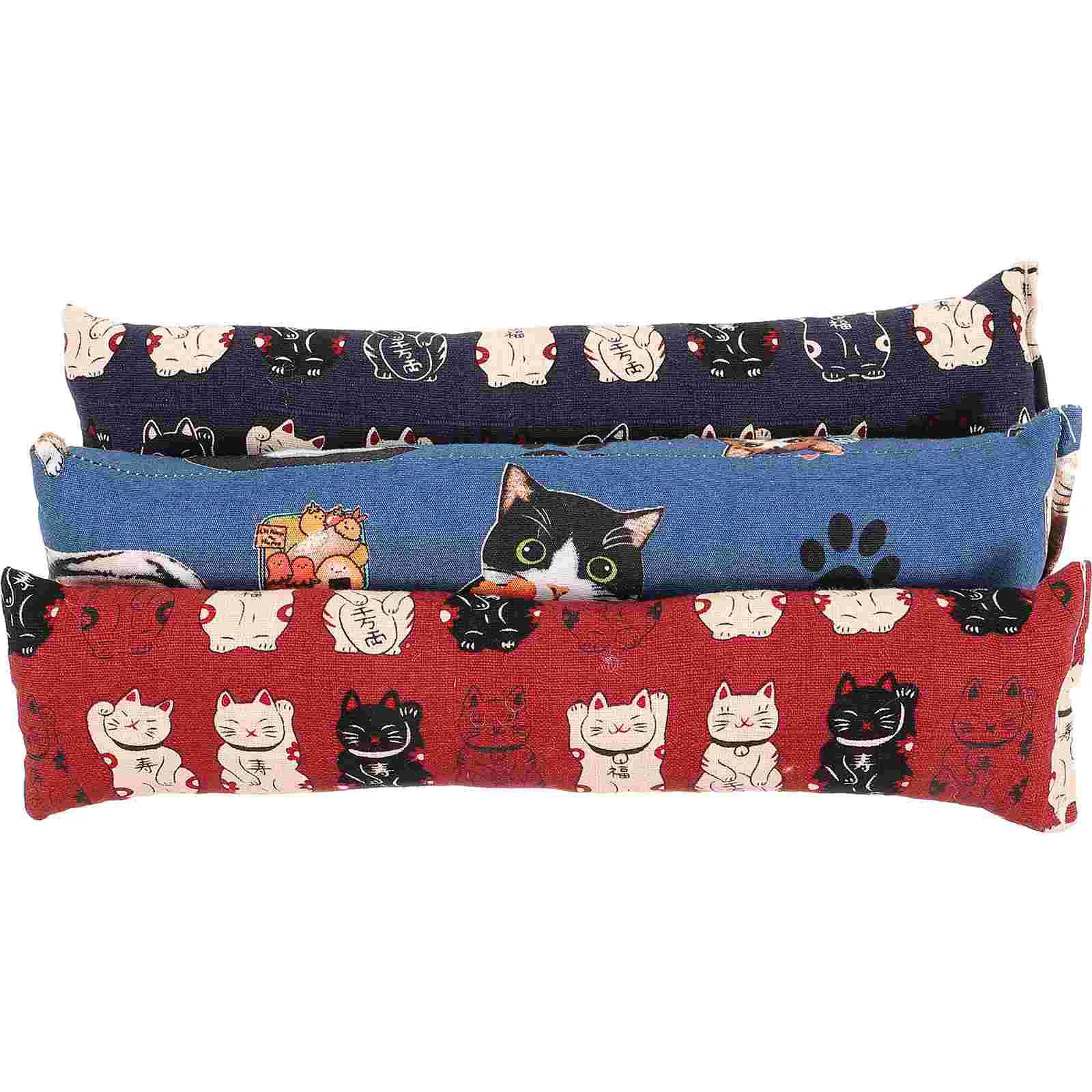 

3 Pcs Cat Pillow Kitten Toys Indoor Cats Catnip Dental Teething Funny Cotton Chew