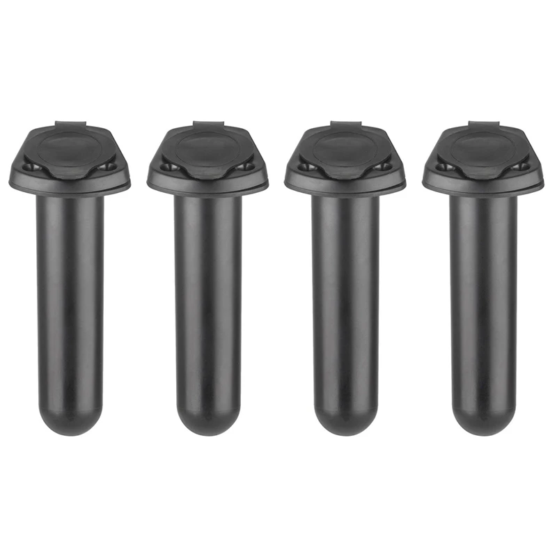 

4Pcs Flush Mount Fishing Boat Rod Holder Bracket With Cap Cover For Kayak Pole
