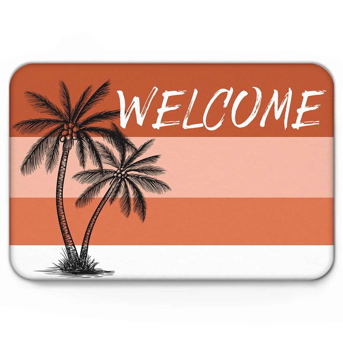 Кокосовое Дерево полосы Придверные коврики Противоскользящий домашний декор