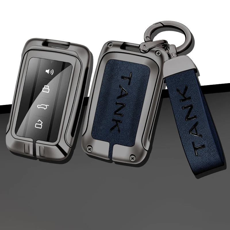 

Zinc Alloy Car Key Case Full Cover for Tank 300 New Standard Protection Metal Keychain Keyless Holder Shell Interior Accessories