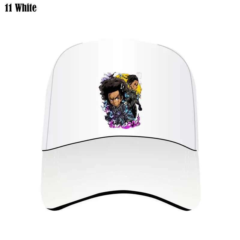 

Black Panther Riley Huey Freeman Boondocks Custom Hat Novelty Cartoon Man Bill Hats