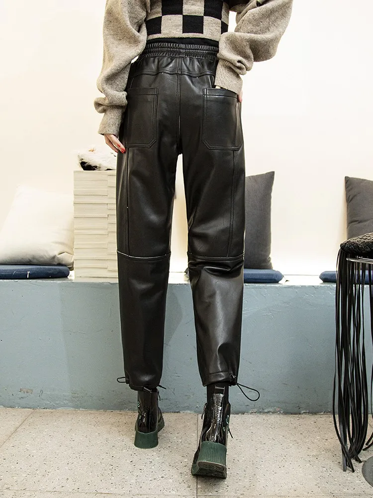 Рисунок 5 - Брюки-султанки женские из натуральной кожи