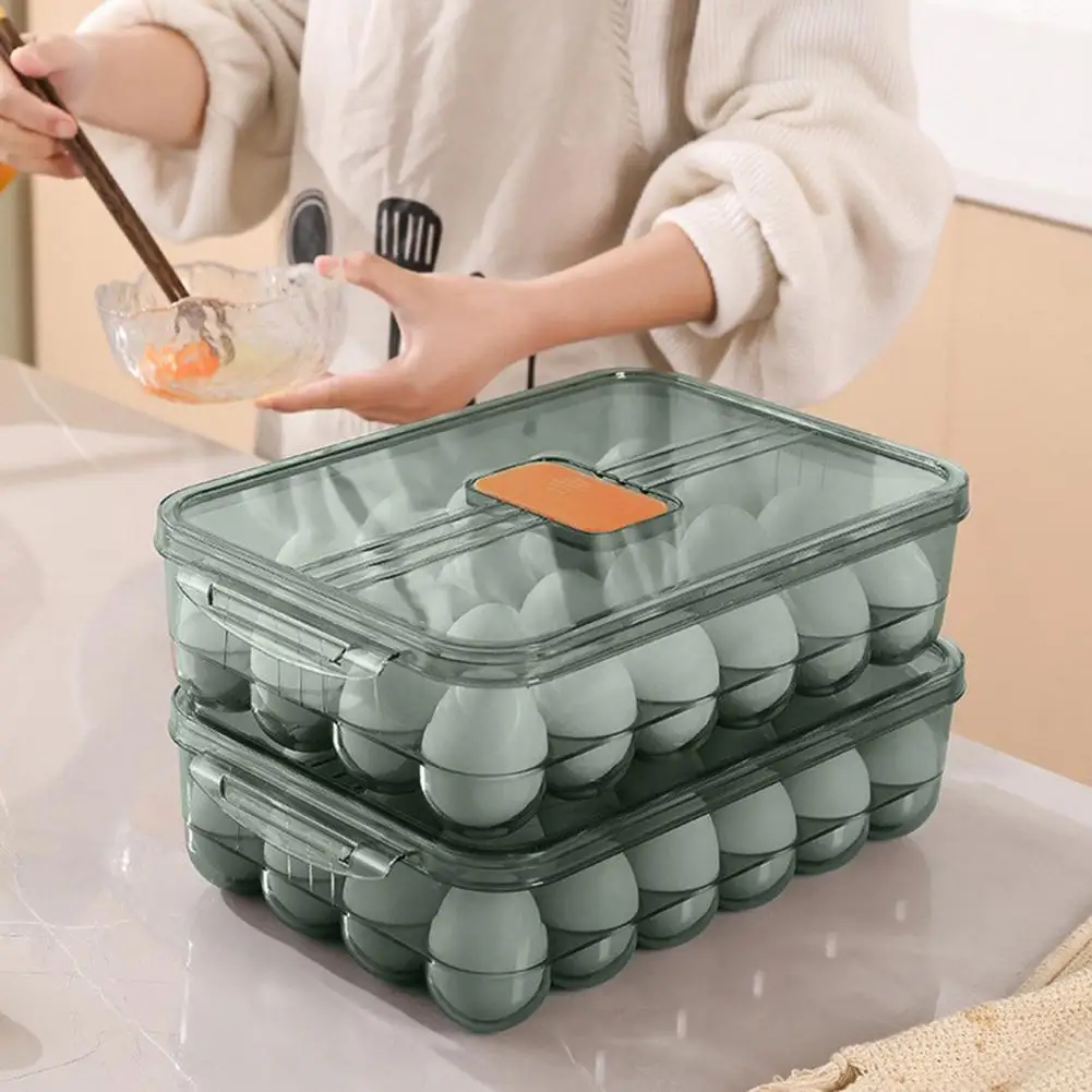 

Convenient Egg Display Rack Space-saving Multifunctional 24 Grids Egg Storage Tray Visible Egg Storage Box Kitchen Supplies