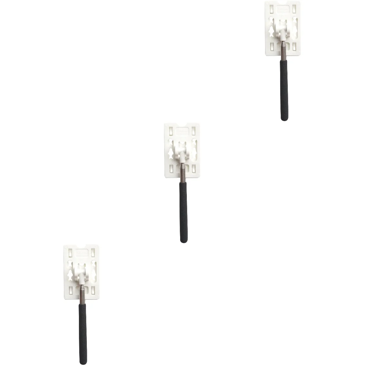 

3 Pcs Automotive Tools Telescopic Rod Contactless Parking Fee Payment Pole Scalable Contactless Fee White Abs Stick