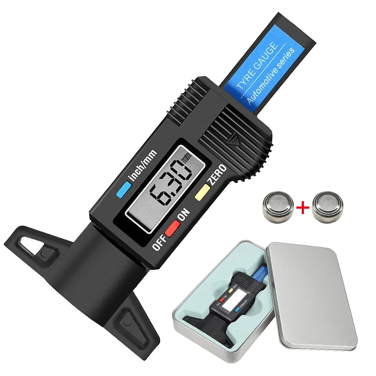 

Digital Car Tyre Depth Gauges Meter Tyre Tread Wear Detection Tyre Thickness Measure Instrument For Auto Motorcycle Bike