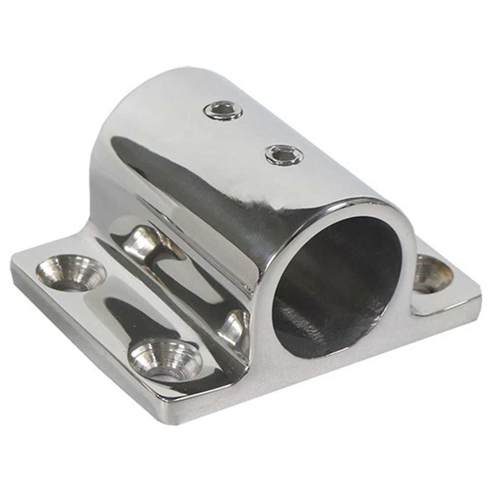 

Durable 316 Stainless Steel Marine Boat Hand Rail Fitting 90 Degree Stanchion Rectangle Base Mount,25mm