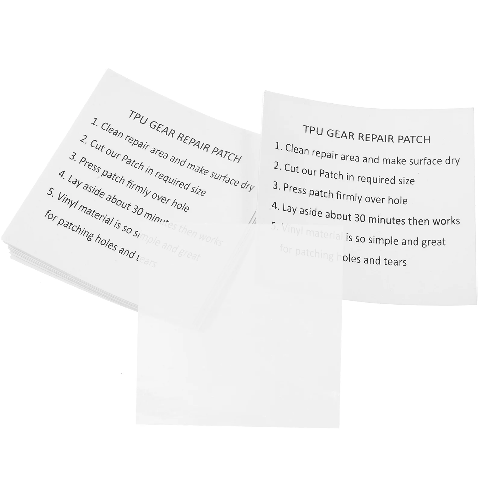 

10 PCS Waterproof Repair Patches Inflatable Boat Clear Swimming Ring Repairing Tool Toys Kit Rafts Stickers Pool