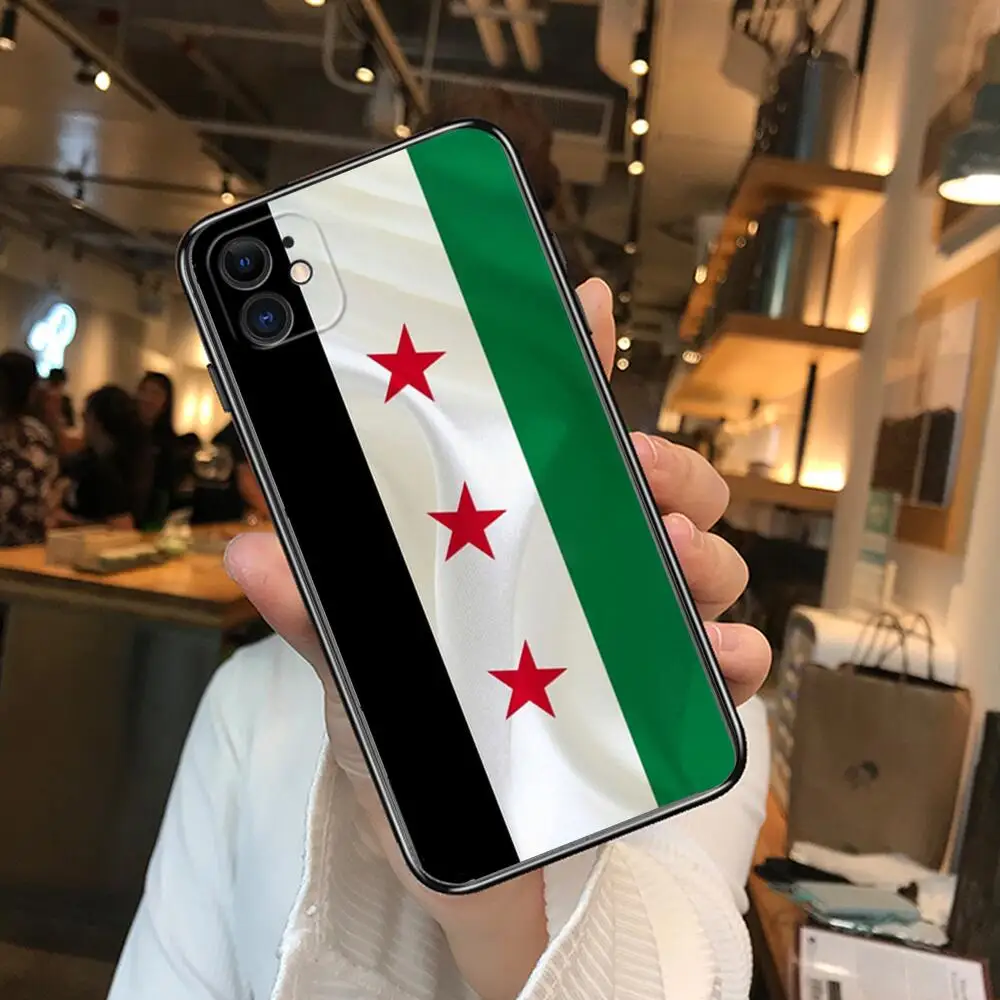 Телефонные чехлы с сирийским флагом для iphone 13 Pro Max Чехол 12 11 8 PLUS 7PLUS 6S XR X XS 6 mini se