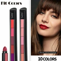 matte 5 color lipstick set velvet non stick lip gloss long lasting waterproof