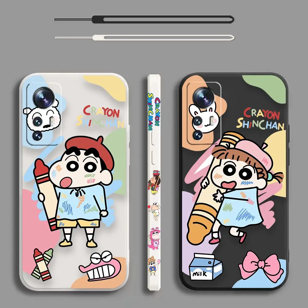 

Crayon Shin Chan Couple Cartoon Case For Xiaomi 13 12T 12 11 11T 10 10T 10S 9SE 9 CC9 8SE 8 A3 Lite Pro Ultra Tpro Cover Fundas