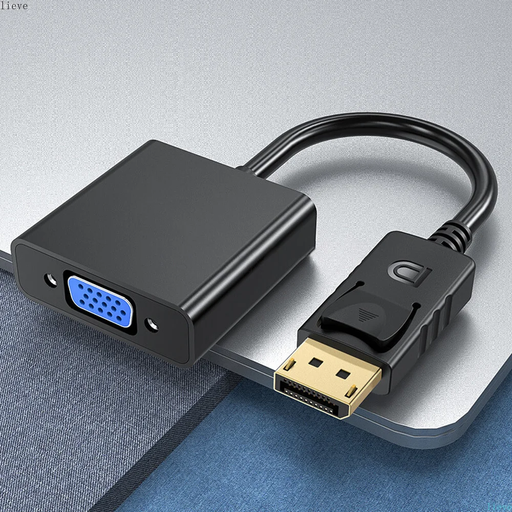 

HD Display Port DP to VGA Adapter Cable Male to Female Converter For PC Computer Laptop HDTV Monitor Projector Display Port