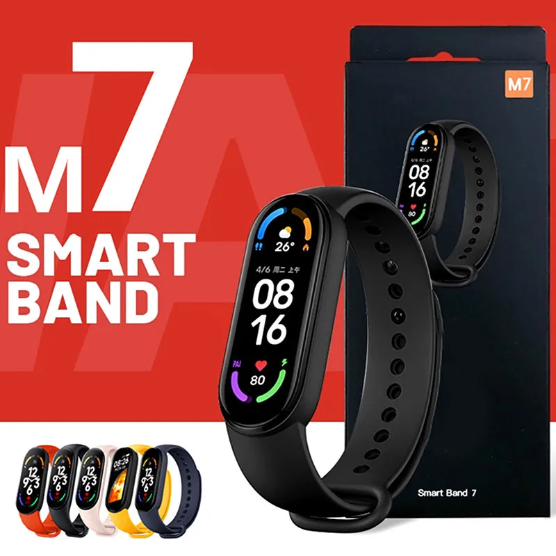 

Band M7 Smart Watch for Men Women Smartband Heart Rate Smartwatch Fitness Tracker Blood Pressure Sport Bracelet for Xiaomi 7