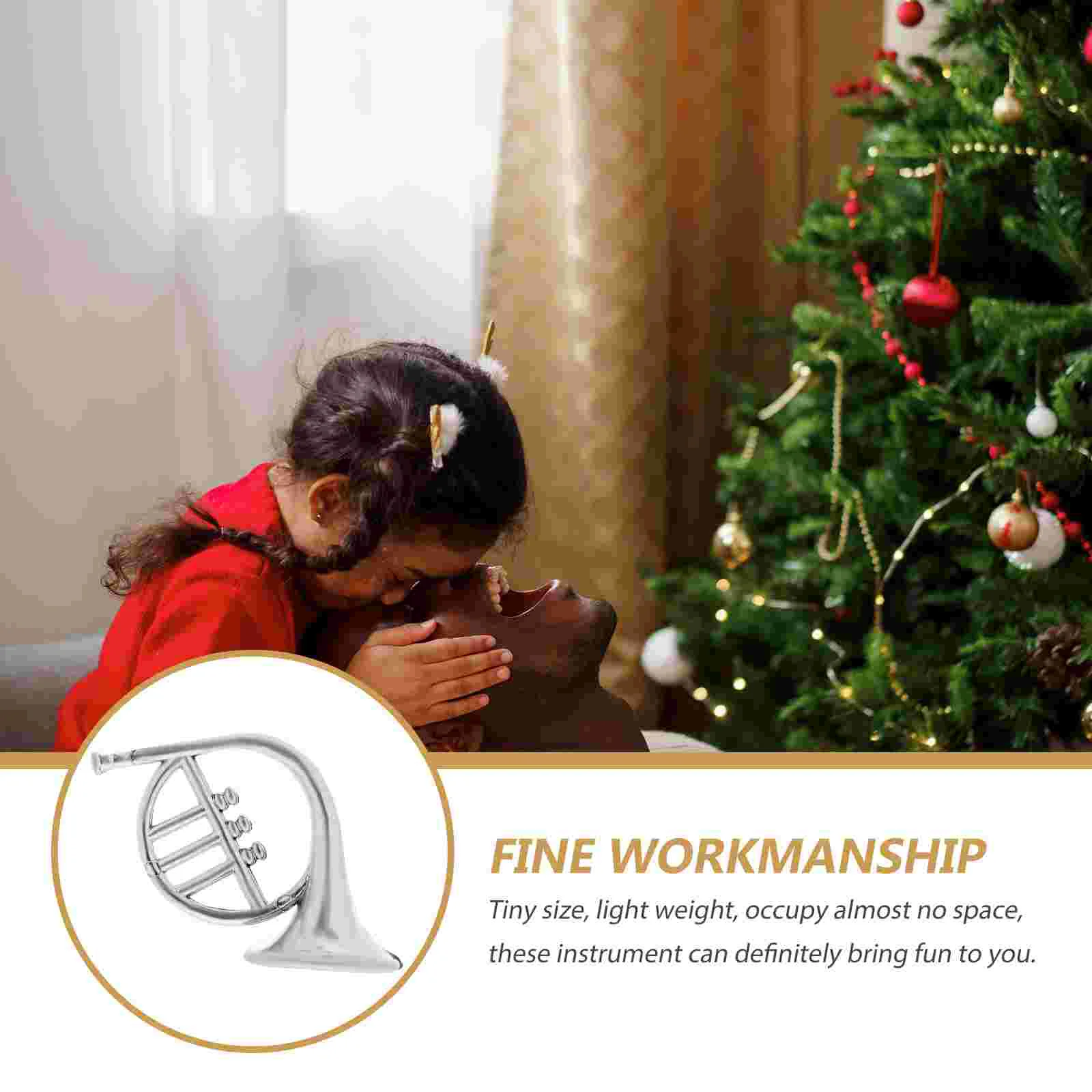 20 шт. фетровая мини-модель музыкального инструмента рождественские игрушки рог