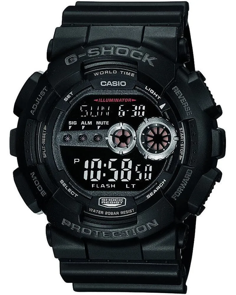 Часы Casio G-SHOCK GD-100-1B – оригинальные мужские кварцевые наручные часы с официальной