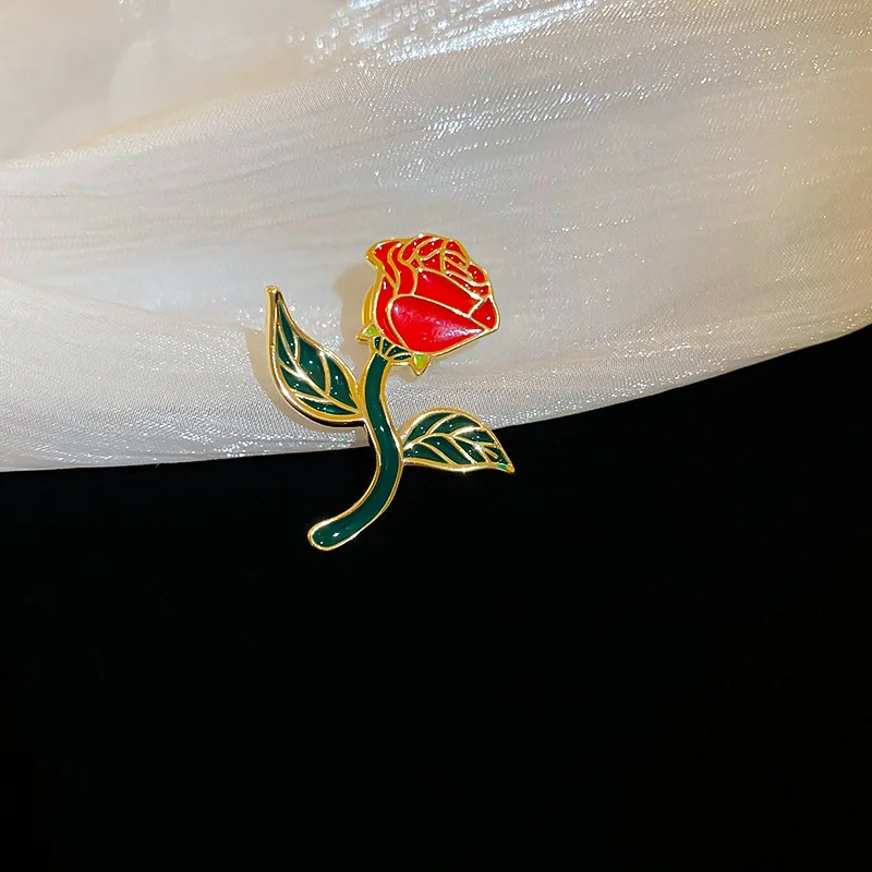 Романтическая Женская Брошь в виде цветка розы французские милые элегантные