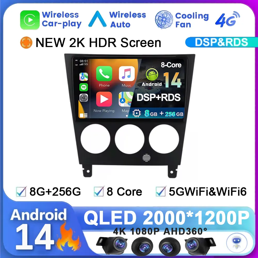 Система Android 14 для Subaru Impreza 2003-2006 автомобильное радио беспроводной плеер Carplay авто