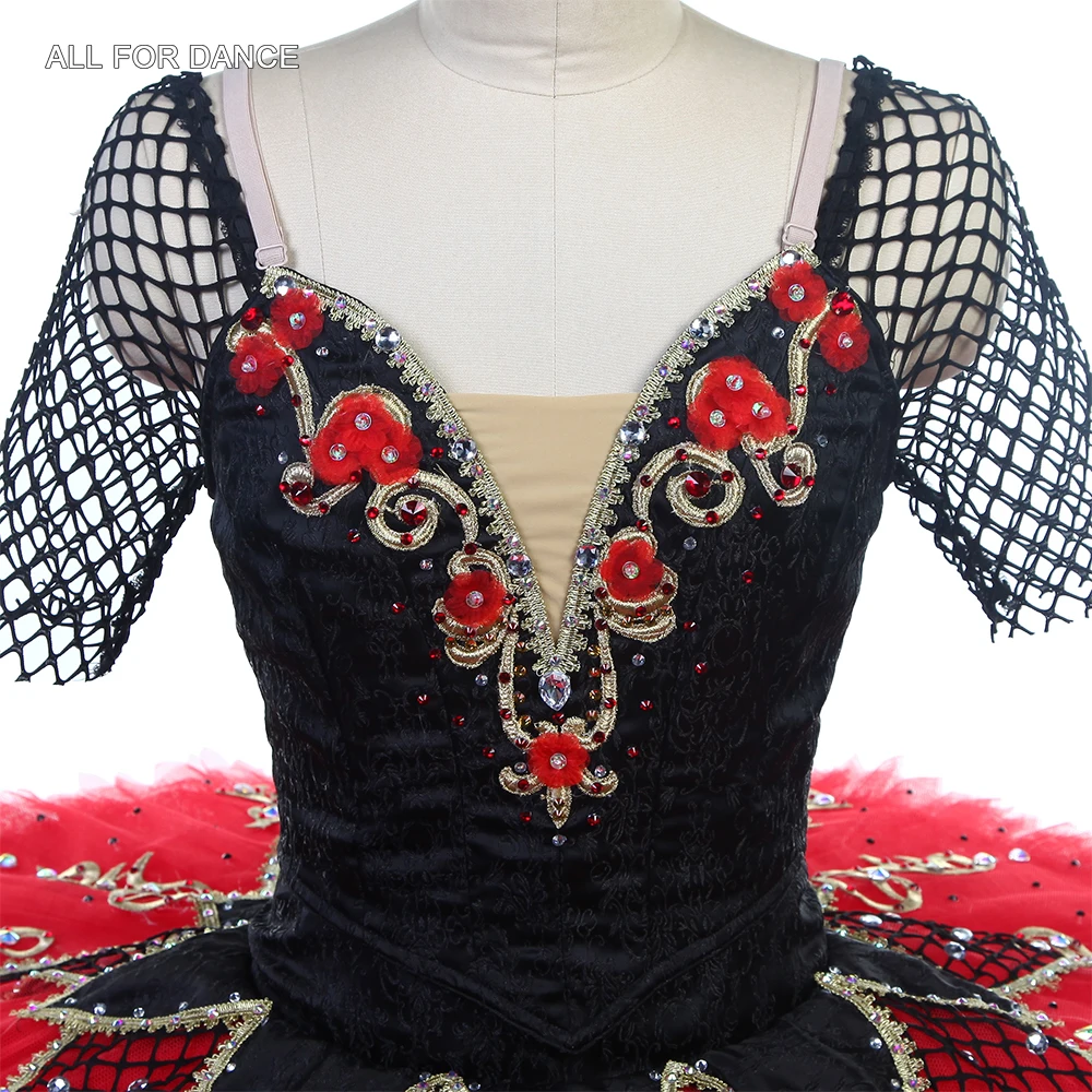 B24004 Черно-красная профессиональная пачка для девочек и женщин на заказ Don Quixote: