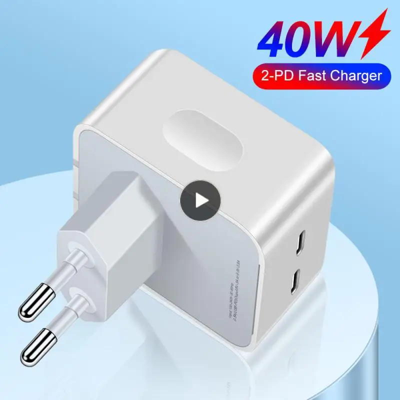

For Travel Fast Charge Quick Charge Adapter Type C Port Usb C Charger Eu Uk Power Adapter Pd40w Fast Charger Phone Accessories