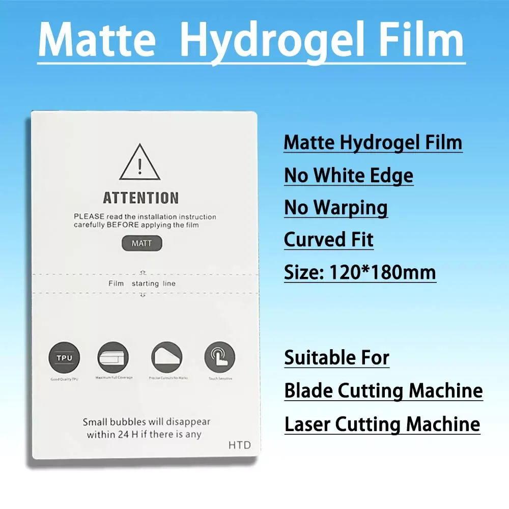 

Гидрогелевая пленка, HD толщина, фотопленка, матовый лист конфиденциальности для пленочной машины, плоттер, мембрана для резки