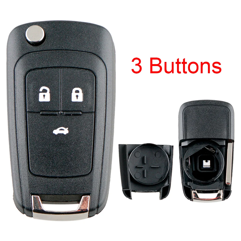 

3 Button Remote Flip Car Key Fob Case Cover Fit For Vauxhall/Opel/Astra/Insignia