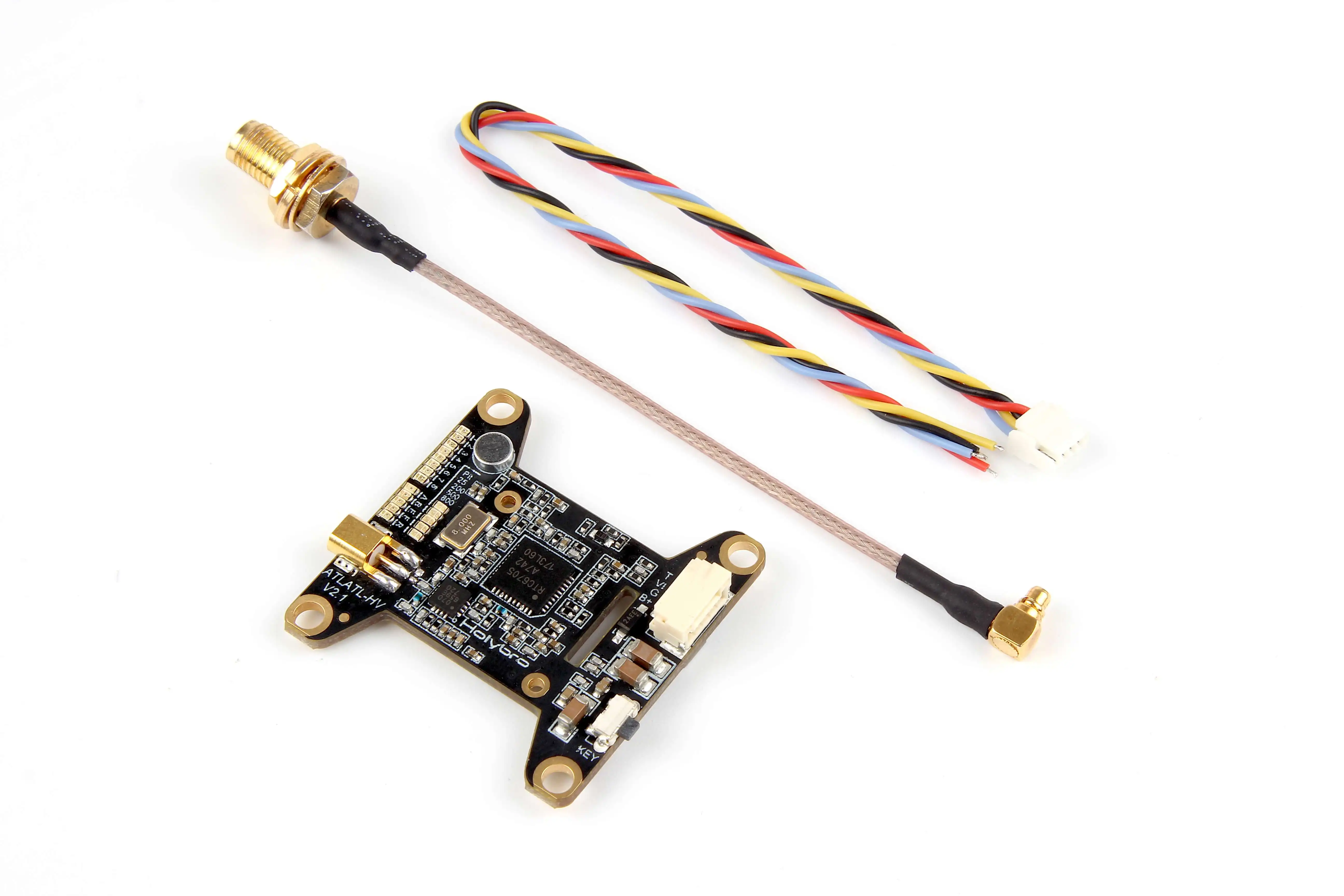 

HolyBro Atlatl HV V2 5,8G 40CH RaceBand PitMode 25mW 200mW 500mW 800mW регулируемый FPV VTX 2-6S 30X30mm для FPV дронов DIY части