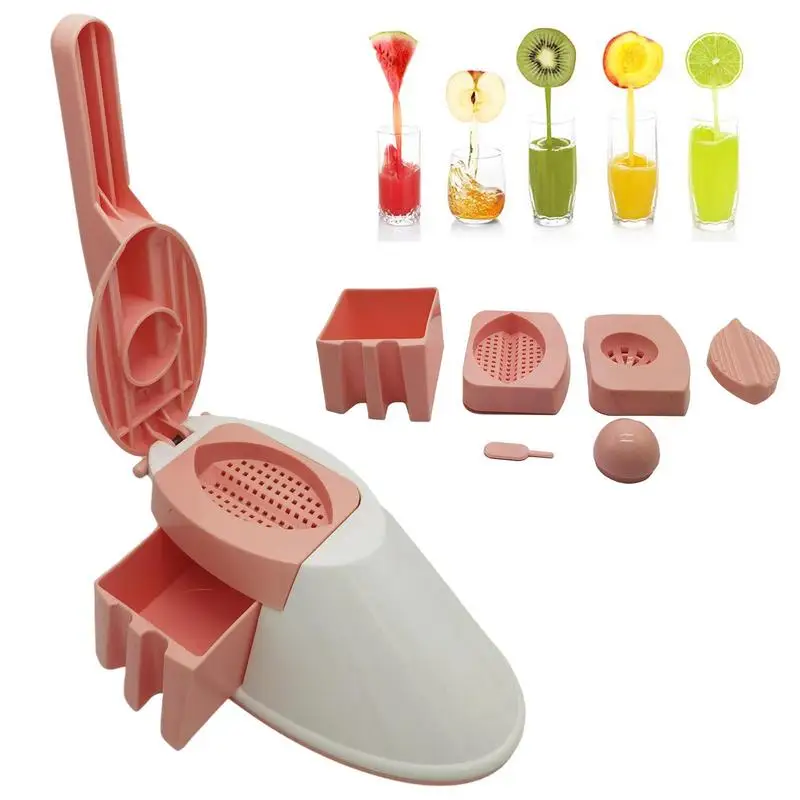 

Citrus Juicer Lemon Lime Squeezer Hand Press Squeezer Fruit Squeezer Easy To Use Leverage Principle Two Filters No Electricity