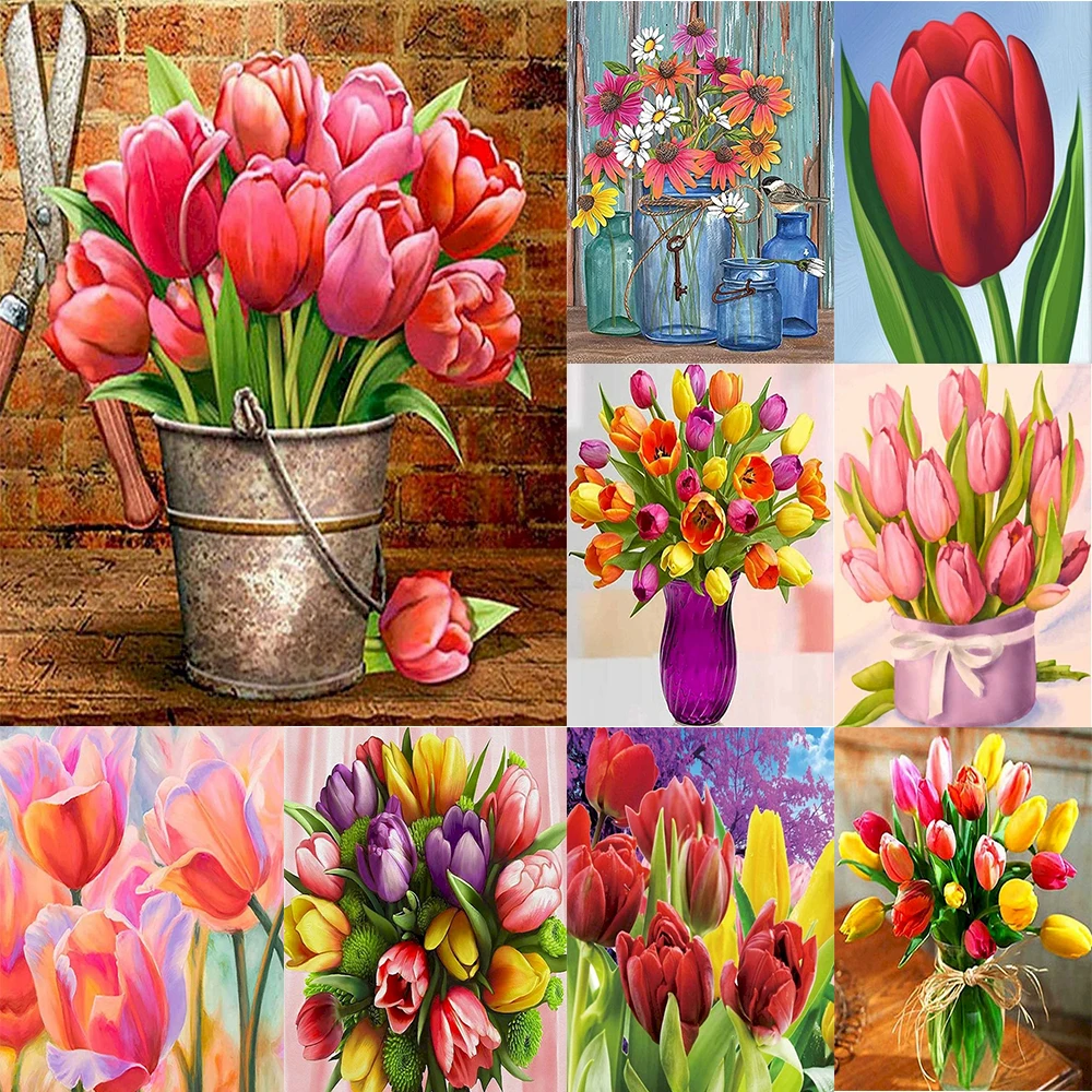 Цветочная мозаика, вышивка крестиком, картина 5D «сделай сам», полное сверление, алмазная живопись, вышивка, Настенный декор, нордические поделки для взрослых