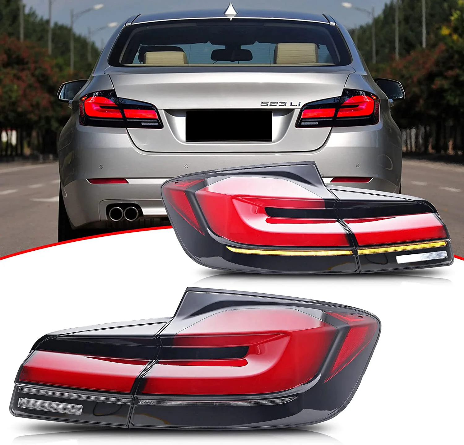 

Car Accessories LED G38 Tail Lights For BMW 530 540 G30 M5 F90 2017-2022 Facelift Rear Lamps DRL Signal Automotive Plug And Play