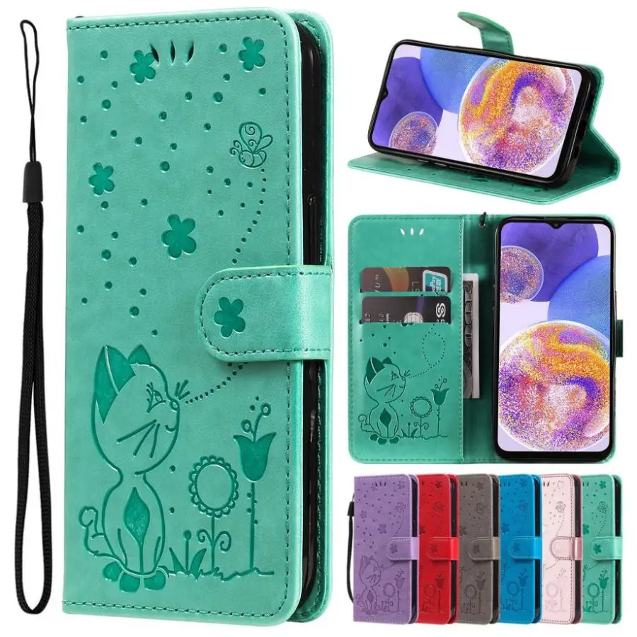 Чехол-бумажник для Samsung Galaxy A01 Core A02 A02S A10 A10E A10S A11 A12 A20 A20E A20S A21 A21S A22