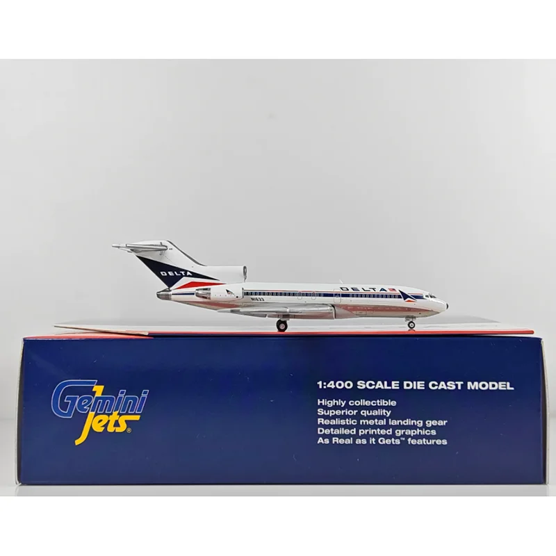 Фото Коллекционная декоративная модель самолета GeminiJets Delta Air Lines B727-100 N163 в масштабе 1:400 из литого сплава №3