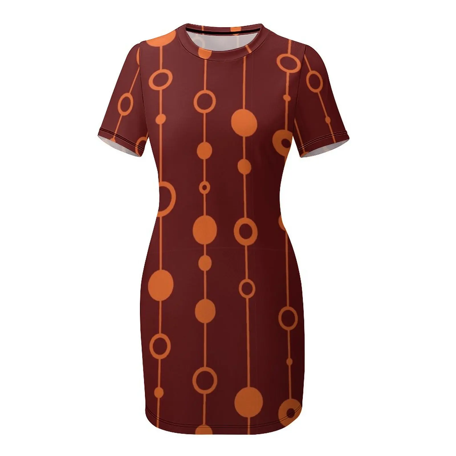 Blacksburg-платье с коротким рукавом в стиле 70-х обратной стороны сексуальные