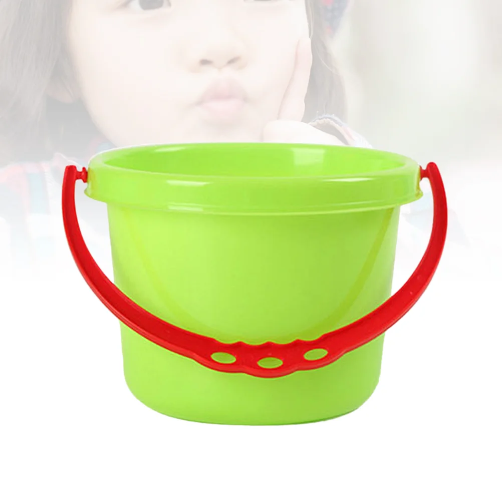 

Creative Sand Tool Beach Kids Children Playing Water Toy Plastic Beach Pail Bucket for Pool Backyard(Random Color) Wagon