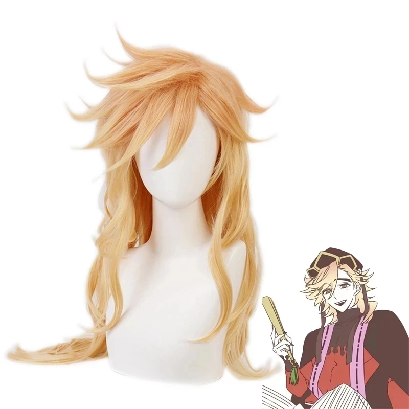 

Douma Cosplay Wig for Women Demon Killer Kimetsu no Yaiba Halloween Party Fiber Synthetic Light blonde long Party Wig