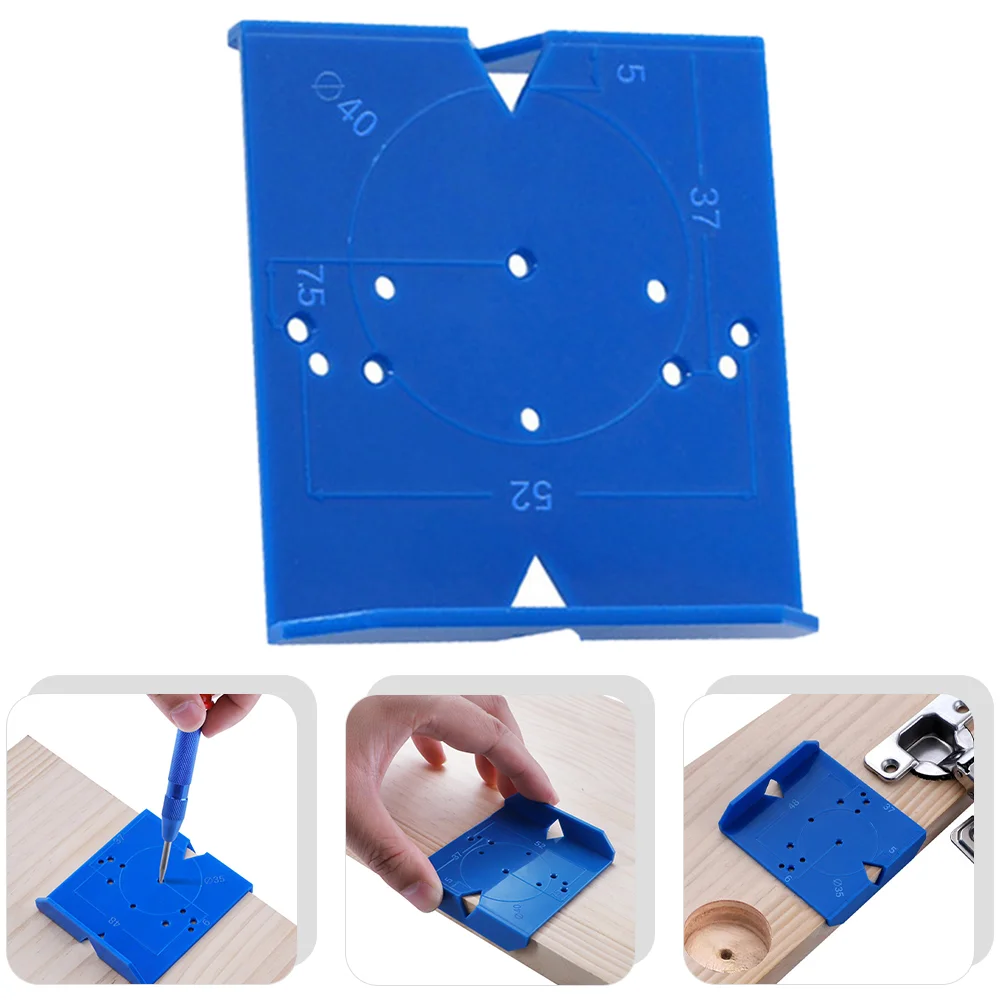 

1 Set Woodworking Drill Guide Hinge Hole Opener Hole Drilling Tool Hole Punch Locator