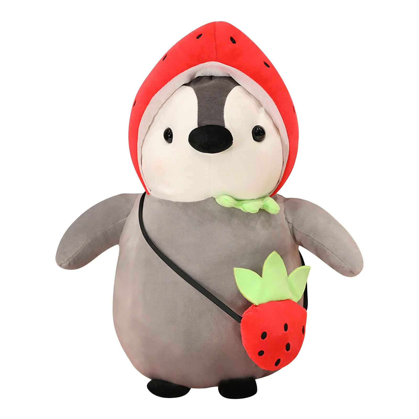 25CM Kawaii Cartoon Mollusk Penguin Cosplay Plush Cross-dress Rabbit Strawberry Frog Toys Gifts For Girlfriend Kids Christmas - купить по