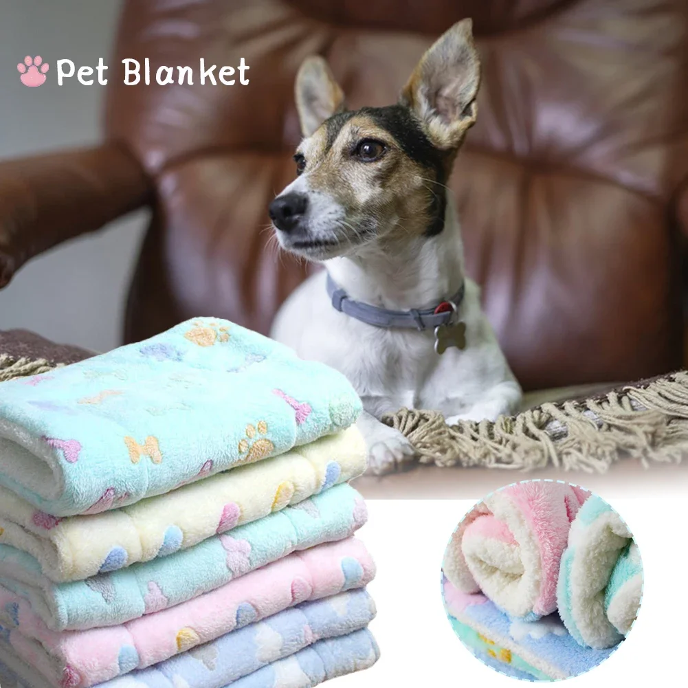 Фланелевой коврик для домашних животных кровать кошек утолщенный спальный собак