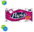 Туалетная бумага PAPIA Клубничная Мечта 3 слоя 8 рулонов