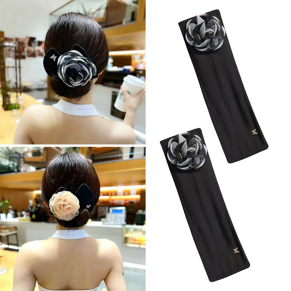 

Повязка на голову, бигуди для волос, приспособление для пучка, Женский волшебный цветок, Бабочка, кольцо для прически, аксессуары, крученая л...