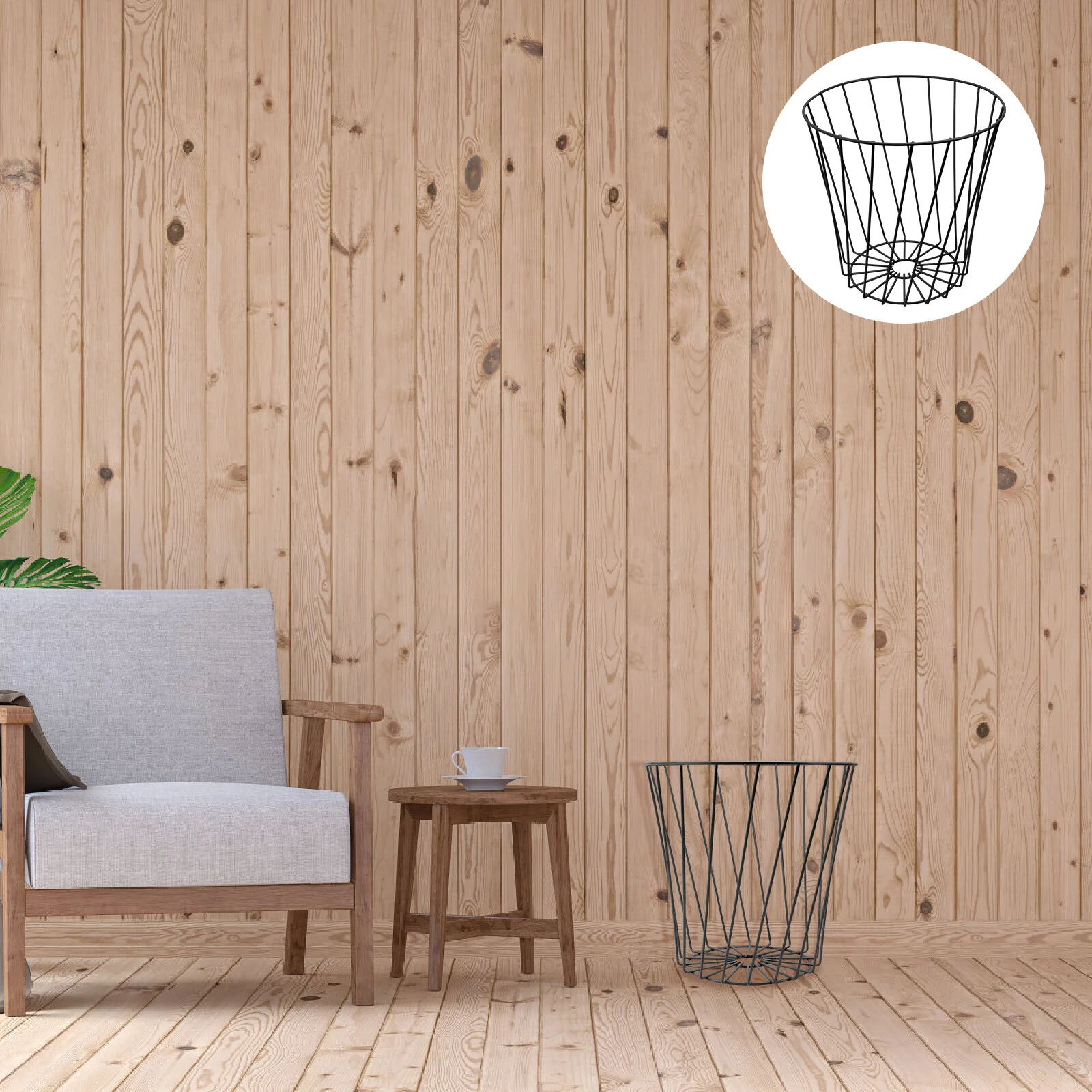 

Outdoor Table Multifunctional Trash Container Trashcan Hollow Car Lid Office Paper Basket Litter